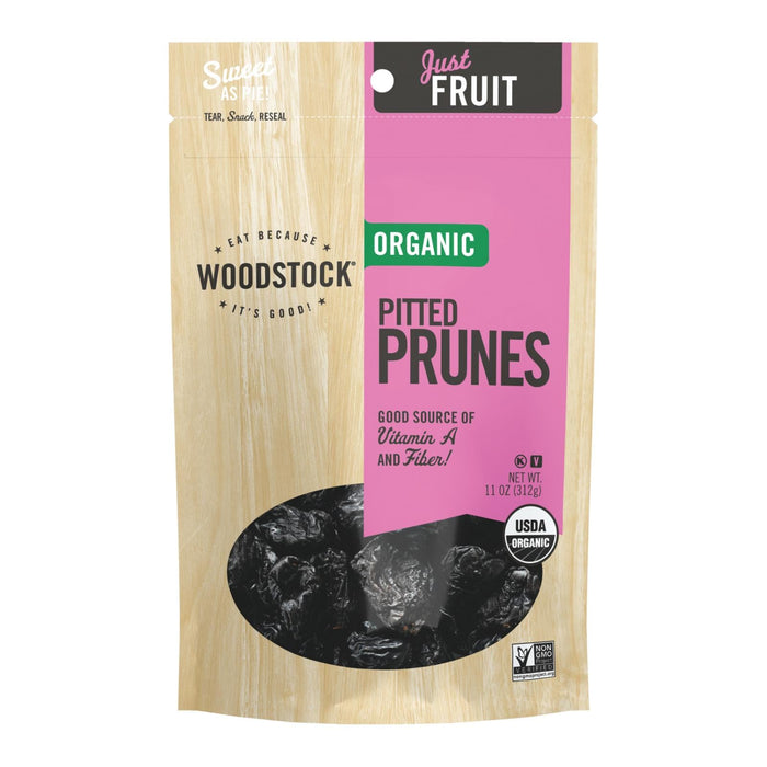 Woodstock Organic Pitted Prunes, 11 Oz. (Pack of 8)