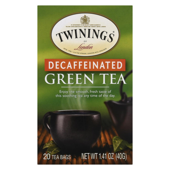 Twinings Decaffeinated Green Tea, 6 Count (20 Tea Bags)