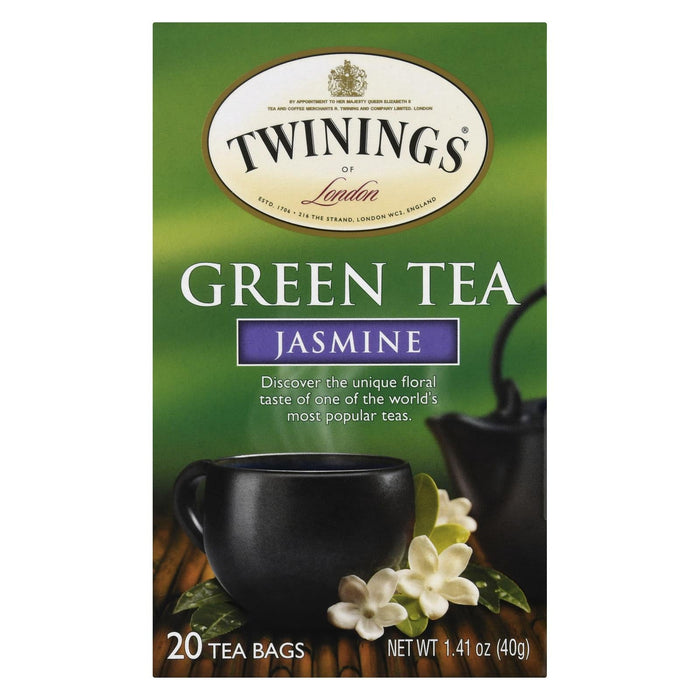 Twinings Green Tea with Jasmine (Pack of 6 - 20 Bags)
