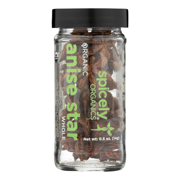 Spicely Organics Organic Anise Star Whole - 3-pack, 0.5 Oz. Bags