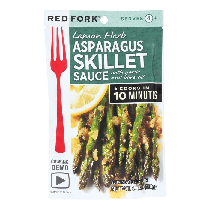 Red Fork Seasoning Sauce for Lemon Herbs Asparagus (Pack of 8), 4 Oz.