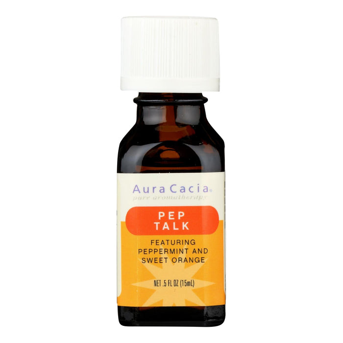 Aura Cacia Essential Solutions Oil - Pep Talk Peppermint and Sweet Orange - 0.5 Fl Oz