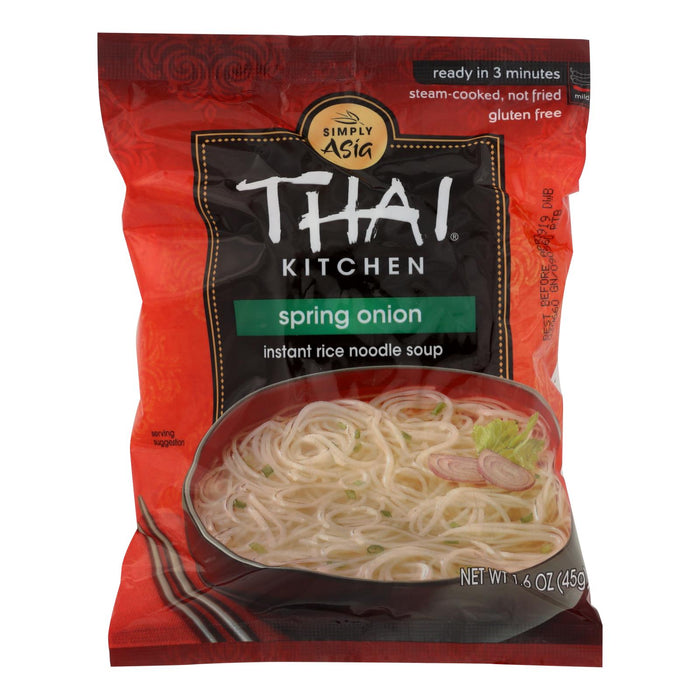 Thai Kitchen Instant Rice Noodle Soup Spring Onion Flavor 1.6 Oz (Pack of 6)