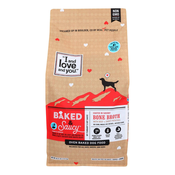 I and Love and You Dog Food, Baked Saucy Beef, 10.25 Lb.