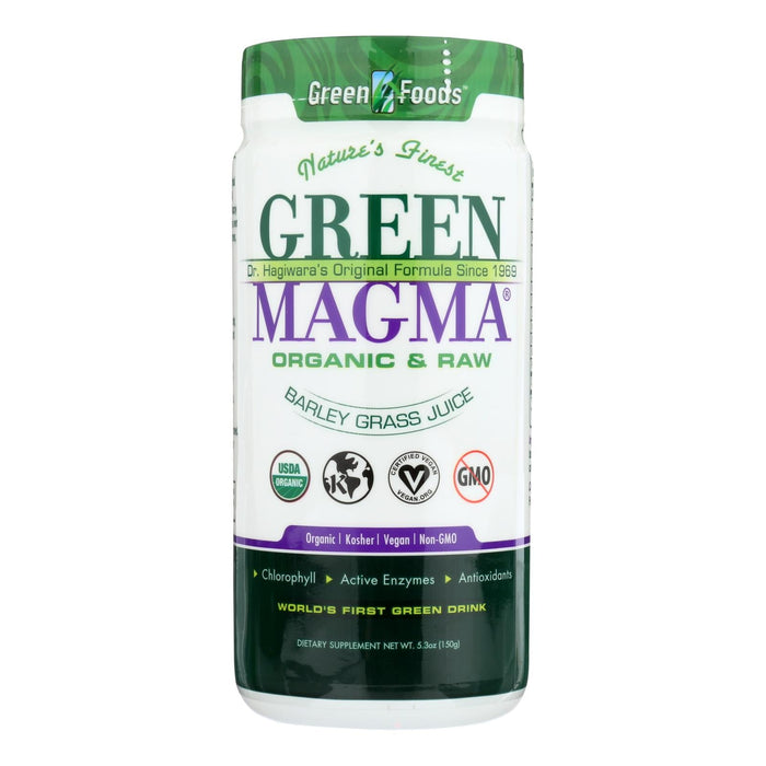 Green Foods Barley Grass Juice Powder, Dr. Hagiwara's Green Magma - 5.3 Oz