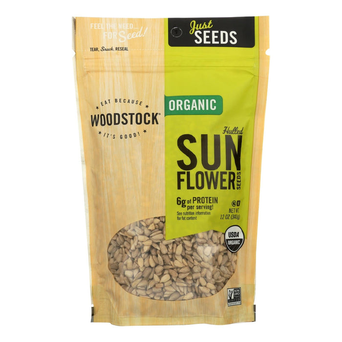 Woodstock Organic Unsalted Hulled Sunflower Seeds (8 Pack, 12 oz. Each)