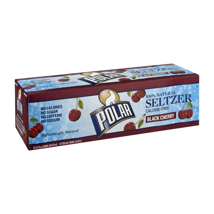 Polar Beverages Seltzer - Black Cherry - 12pk - 12/12 Fl Oz