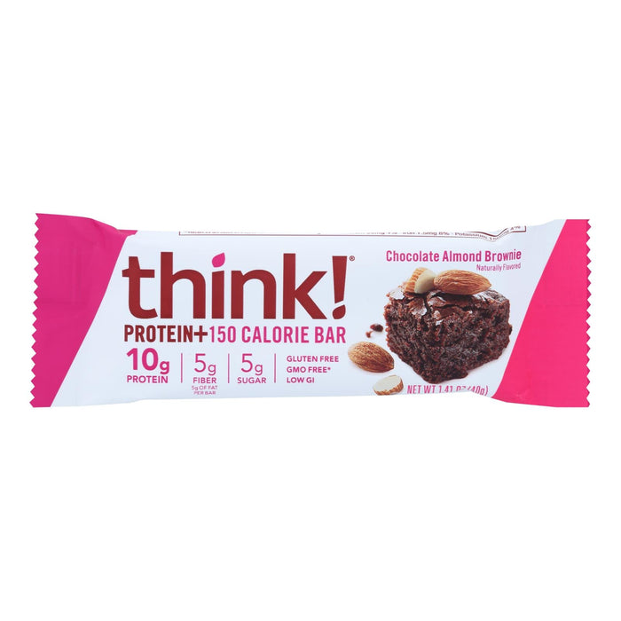 ThinkThin Lean Protein Fiber Bar, Chocolate Almond, 1.41 Oz (Pack of 10)