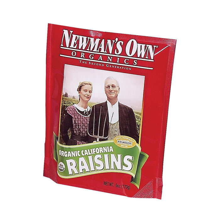 Newman's Own Organics Sun-Dried California Raisins, 6 Oz (Pack of 12)