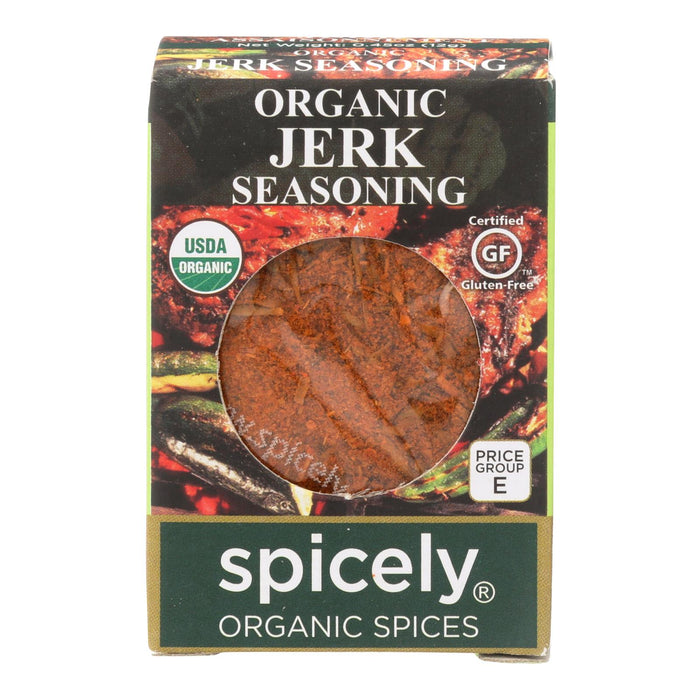 Spicely Organics Organic Jamaican Jerk Seasoning (Pack of 6 - 0.45 Oz.)