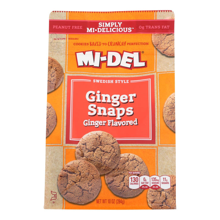 Mi-Del Original Flavored Ginger Snaps Cookies (Pack of 8 - 10 Oz.)