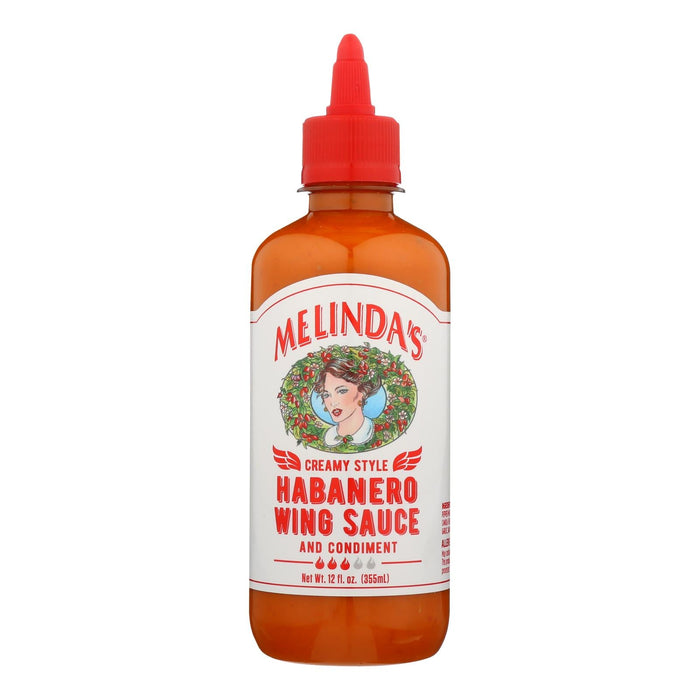 Melinda's Creamy Habanero Wing Sauce (Pack of 6 - 12 fl. oz.)