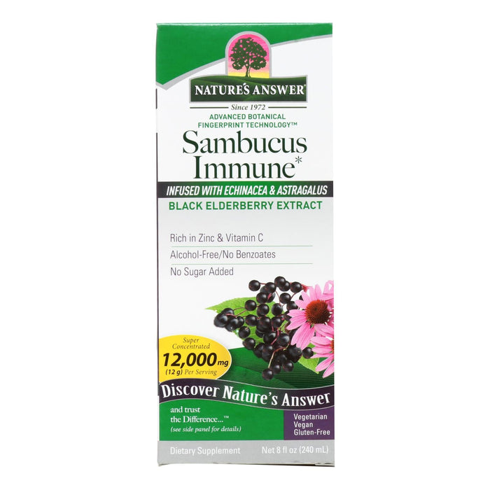 Elderberry Immune Support by Nature's Answer, 8 Fl. Oz.