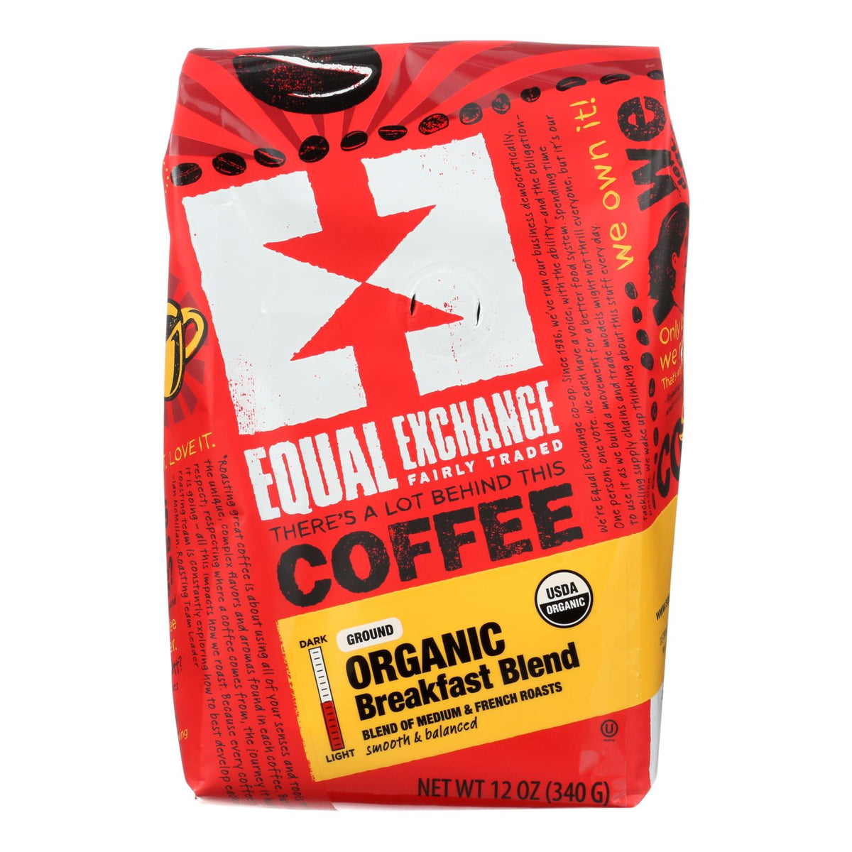 Equal Exchange Organic Breakfast Blend Drip Coffee (Pack of 6 - 12 Oz ...