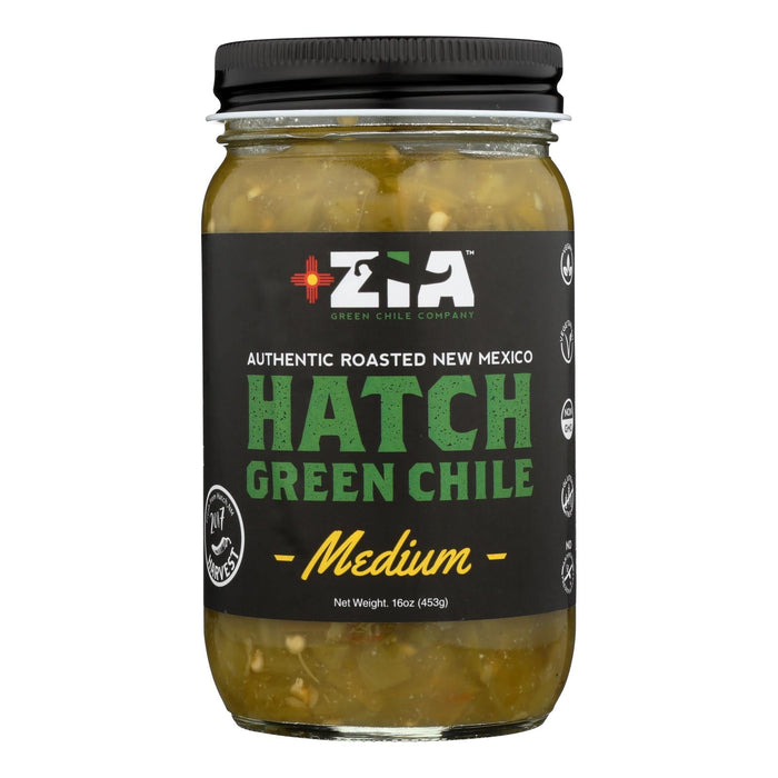 Zia Hatch Green Chile Medium (Pack of 6 - 16 oz.)