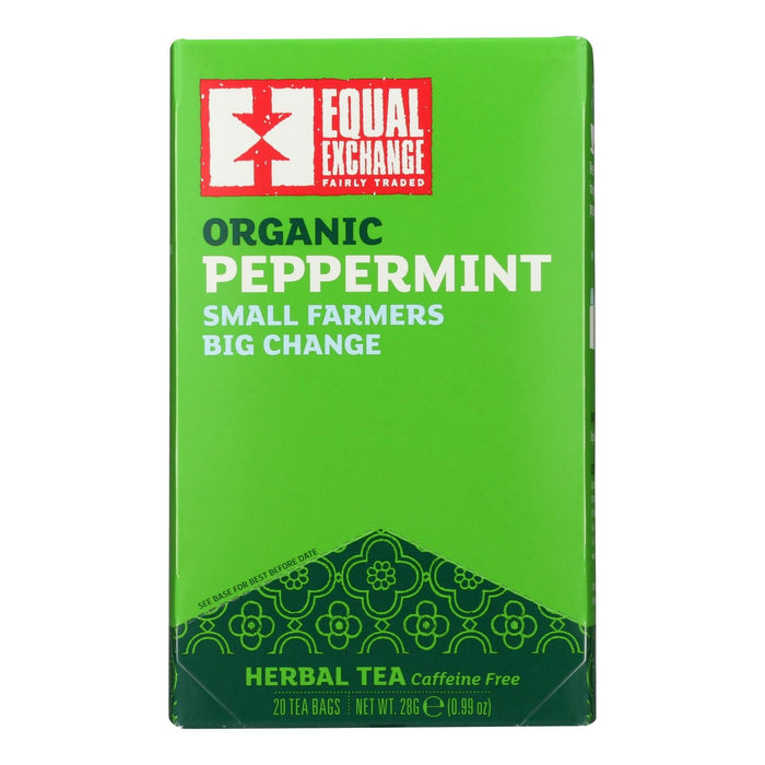 Equal Exchange Organic Peppermint Tea | 6-Pack of 20 Tea Bags