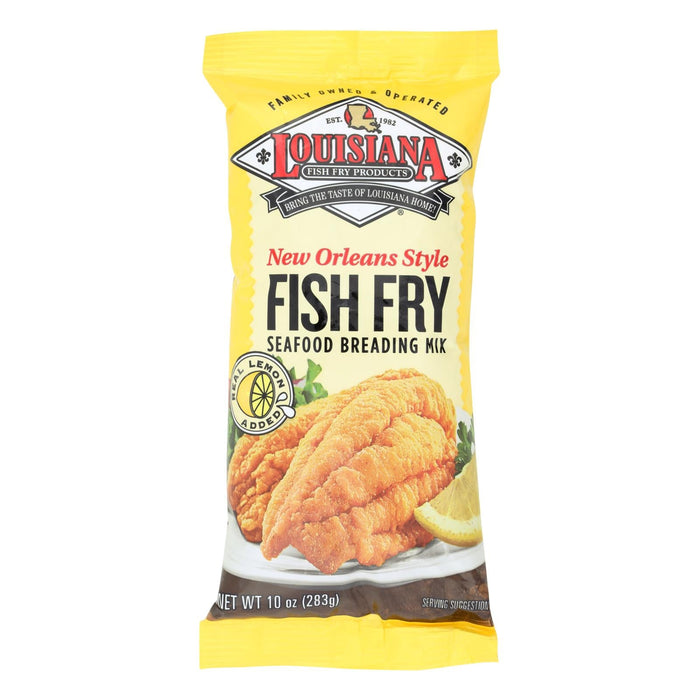 La Fish Fry New Orleans Style Lemon Flavor 12 x 10 Oz