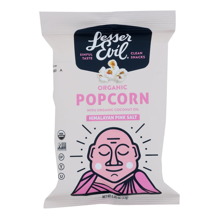 Lesser Evil Himalayan Pink Salt Organic Air-Popped Popcorn - 8.46 Oz