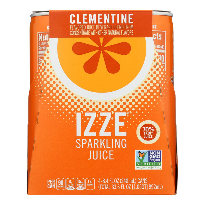 Izze Sparkling Clementine, Refreshing Natural Flavor, 6 Pack, 4/8.4 Fl Oz. Cans