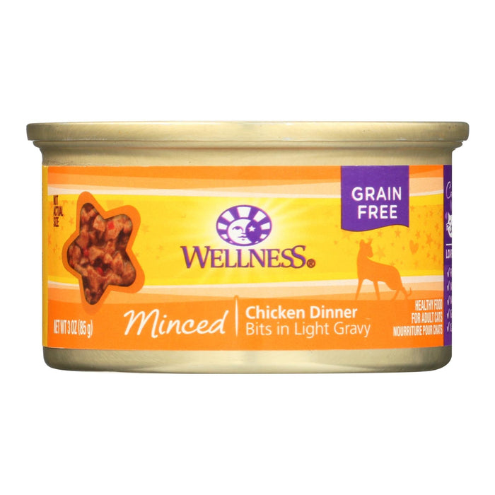 Wellness Pet Products Cat Food - Chicken Dinner (Pack of 24) - 3 Oz.