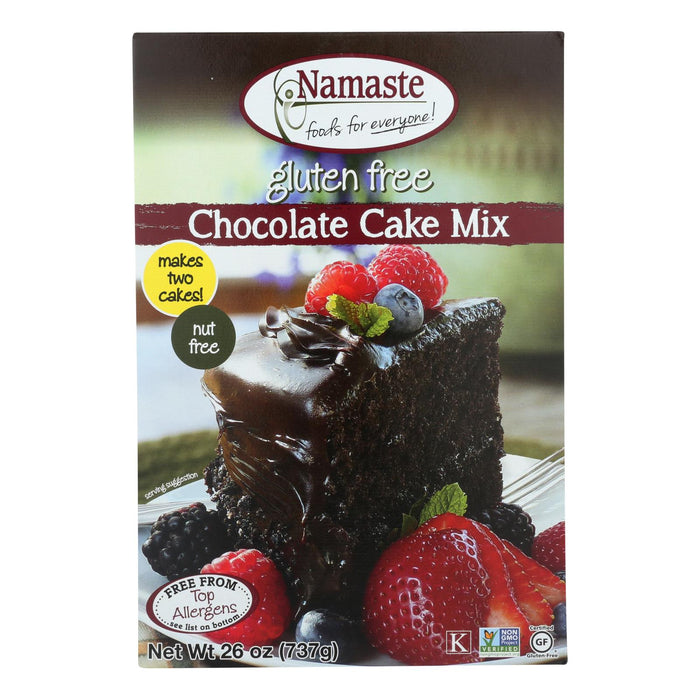 Namaste Foods Chocolate Cake Mix (Pack of 6 - 26 Oz.) ‚Äö√Ñ√Æ Gluten-Free, High-Fiber Treat
