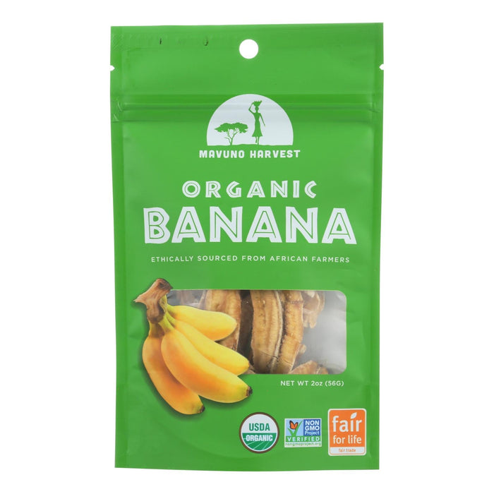 Mavuno Harvest Organic Gluten-Free Dried Banana Slices (Pack of 6)