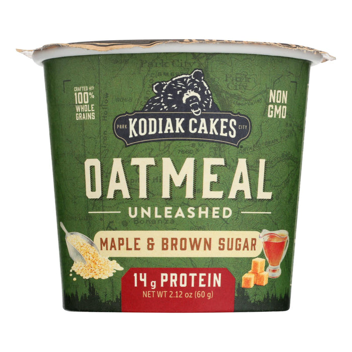 Kodiak Cakes Oatmeal, Hearty, Whole Grain, 2.12 Oz. (Pack of 12)