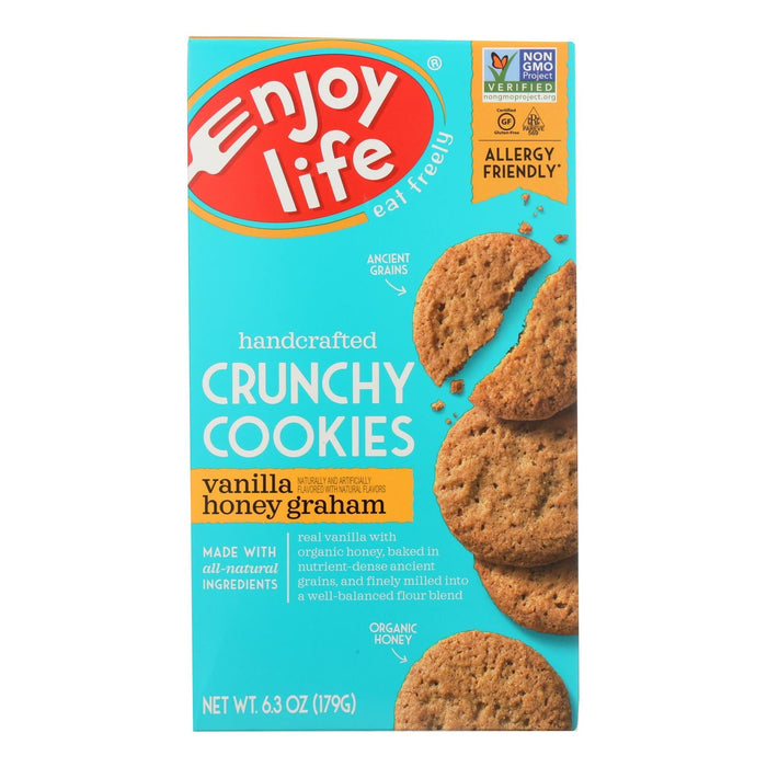 Enjoy Life - Cookie - Crunchy - Vanilla Honey Graham - Gluten Free - 6.3 Oz - Case Of 6