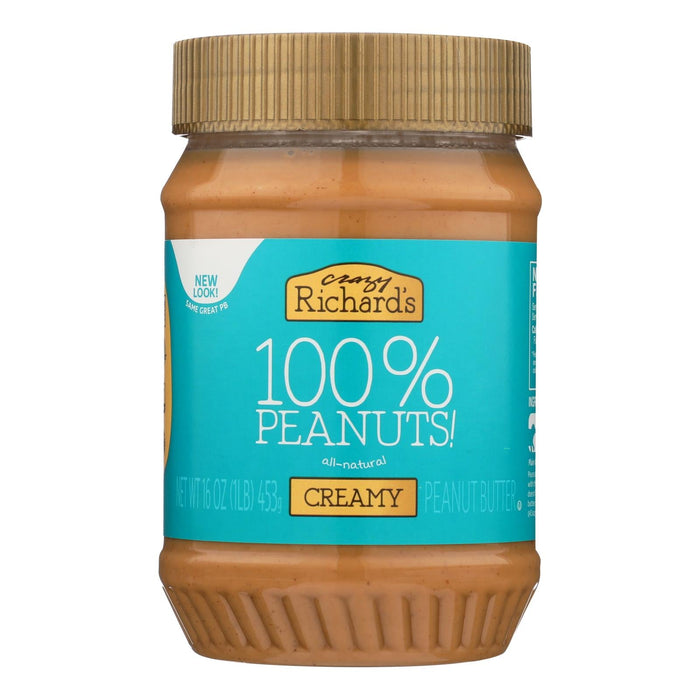 Crazy Richards Creamy Peanut Butter 16 Oz. (Pack of 12)