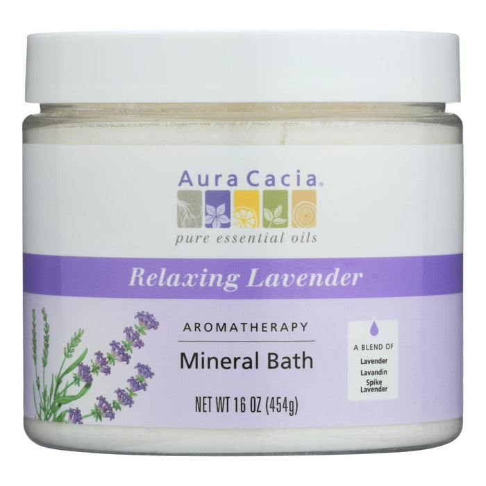 Aura Cacia Lavender Harvest Aromatherapy Mineral Bath Soak (16 Oz.)