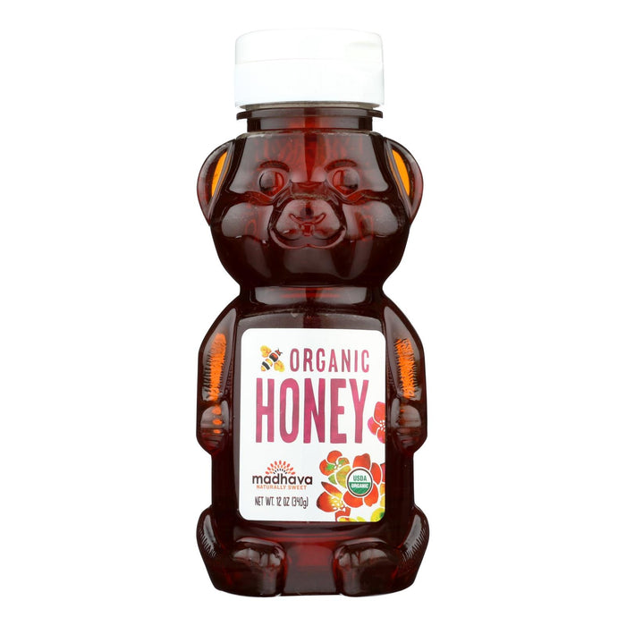 Madhava Organic Honey Bears (Pack of 6) 12 Oz.