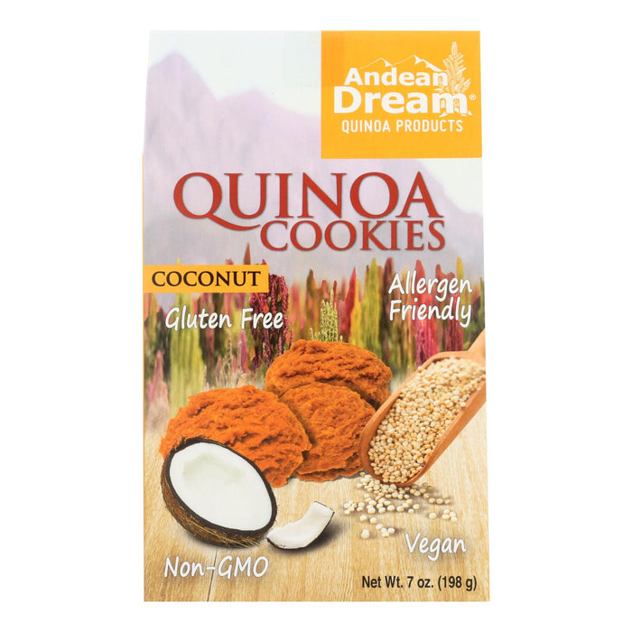 Andean Dream Gluten-Free Quinoa Coconut Cookies (Pack of 6 - 7 Oz.)