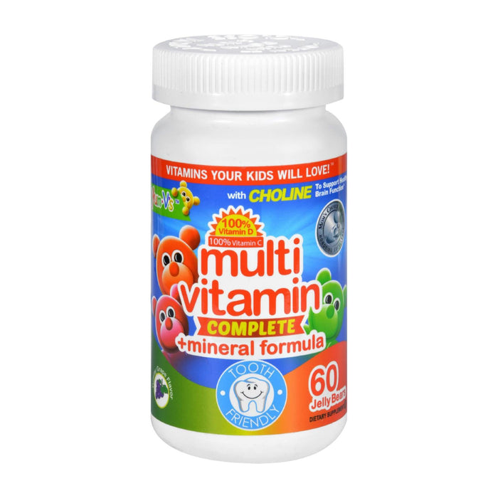 Yum V's Multi-Vitamin Plus Mineral Formula Jellies: Delicious Immunity Boost for Kids (Pack of 60)