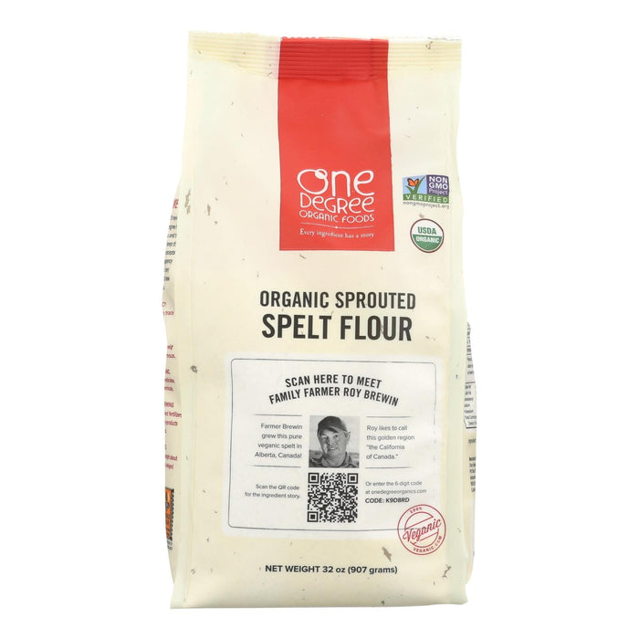 One Degree Organic Sprouted Spelt Flour - 32 Oz. (Pack of 6)