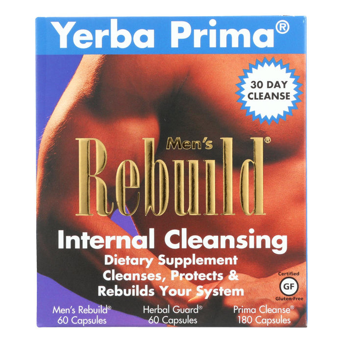 Yerba Prima Men's Rebuild Internal Cleansing (Pack of 1 Kit)