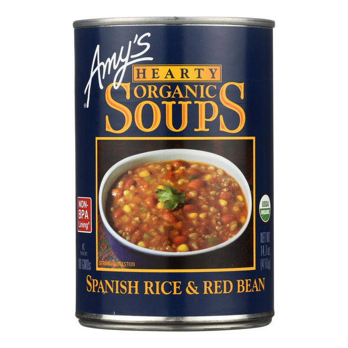 Amy's Premium Organic Spanish Rice & Red Bean Soup (14.7 Oz. Can, Pack of 12)