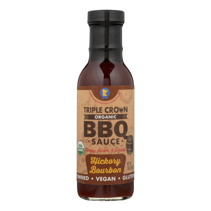 Triple Crown BBQ Hickory Bourbon (Pack of 6 - 14 fl. oz.)