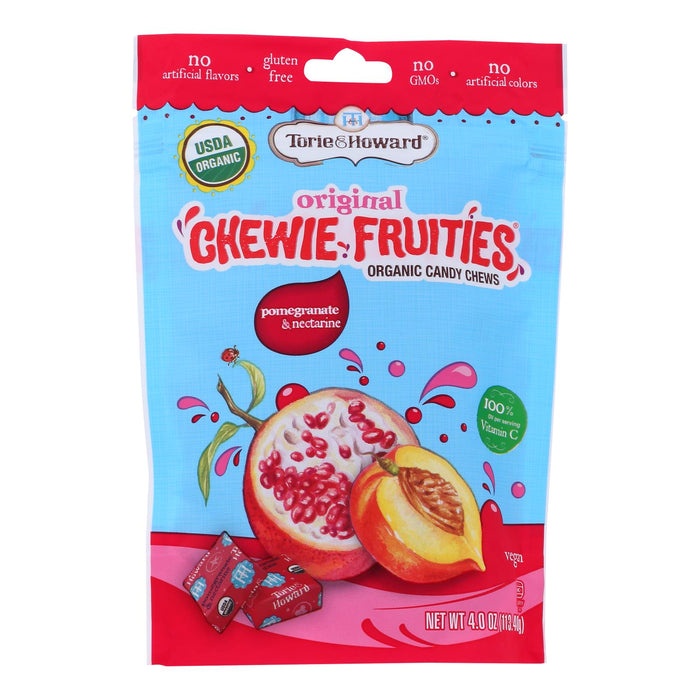 Torie and Howard Chewie Fruities - Pomegranate and Nectarine (Pack of 6, 4 Oz.)