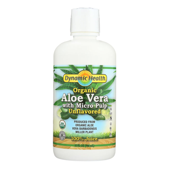 Dynamic Health Organic Aloe Vera Juice with Pulp (32 Fl Oz)