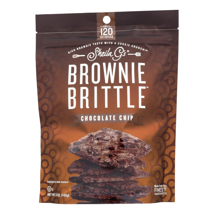 Sheila G's Brownie Brittle, Rich Chocolate Chip, 5 Oz. (Pack of 12)