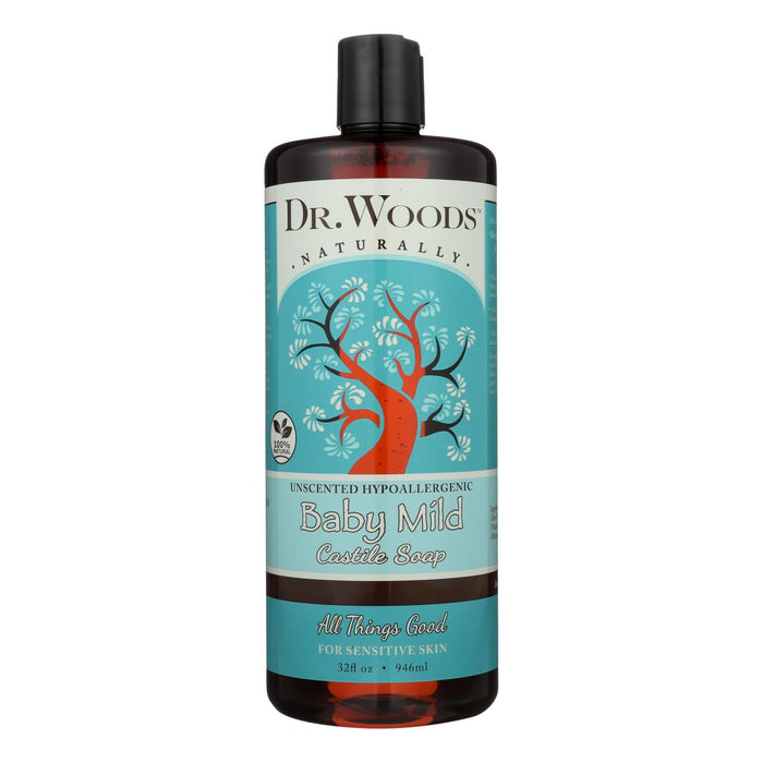 Dr. Woods Baby Mild Castile Soap - Gentle and Pure for Sensitive Skin (32 oz.)