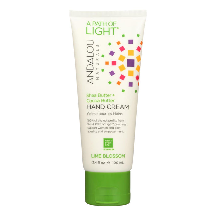 Andalou Naturals Shea Butter + Coconut Water & Lime Blossom Hand Cream - 3.4 Oz.