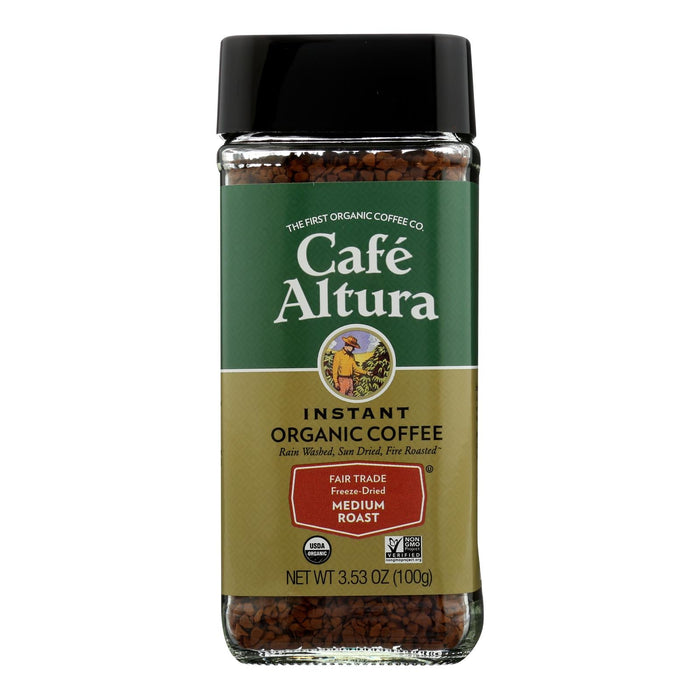 Organic Fair Trade Cafe Altura Freeze Dried Coffee (Pack of 6 - 3.53 Oz.)