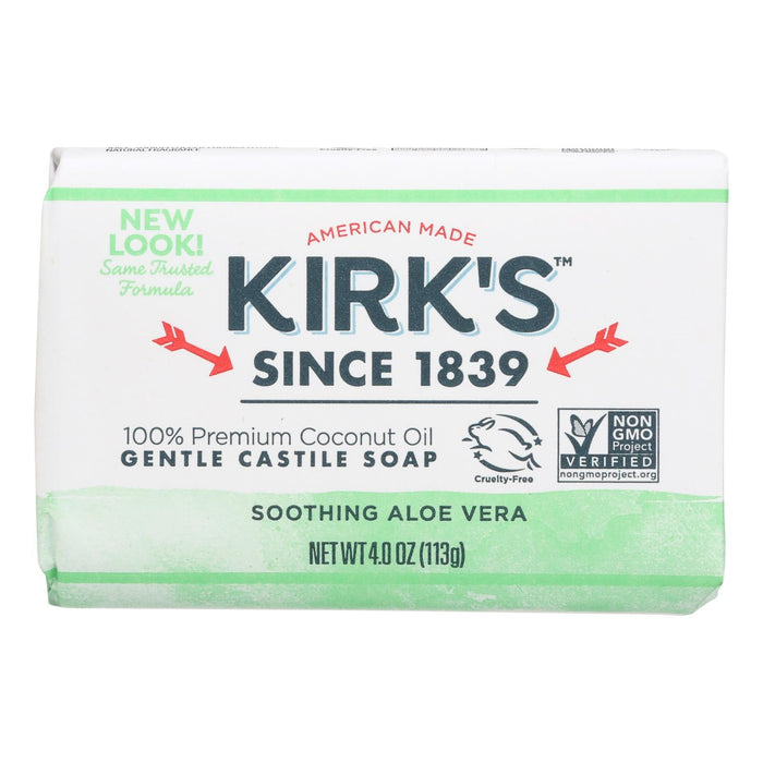 Kirks Coco Castile Aloe Vera Natural Bar Soap - 4 Oz