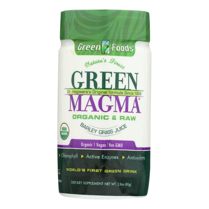 Green Foods Dr. Hagiwara Green Magma Barley Grass Juice Powder - 2.8 Ounce