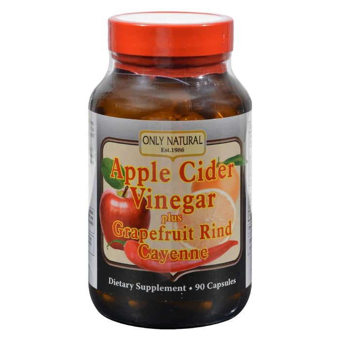 ONLY Natural Apple Cider Vinegar Plus with Grapefruit and Cayenne - 500mg - 90 Cap