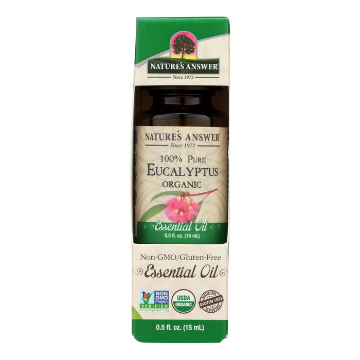 Nature's Answer Organic Eucalyptus Essential Oil, 0.5 Oz.