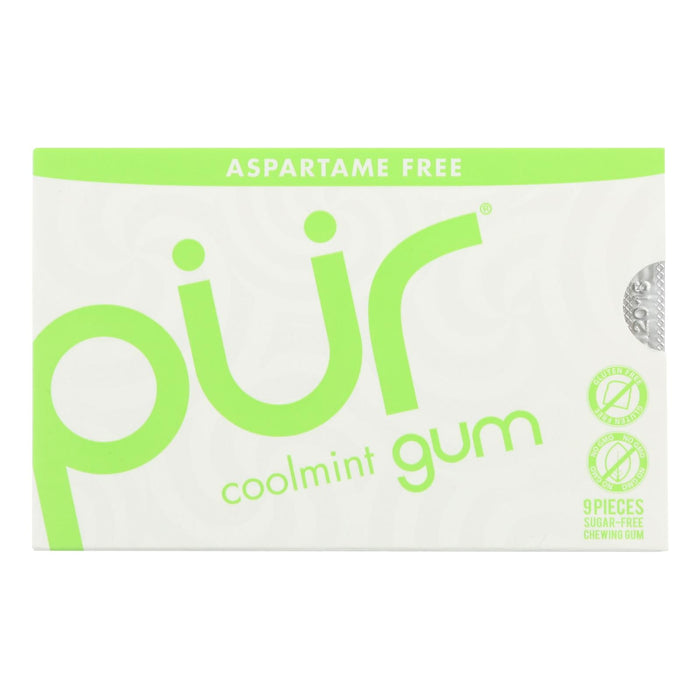 PUR Gum Coolmint Aspartame Free 9 Count 12.6 G