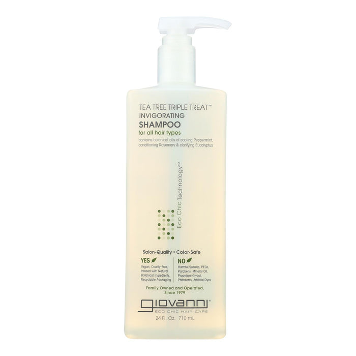 Giovanni Tea Tree Triple Treat Invigorating Shampoo 24 fl. oz.