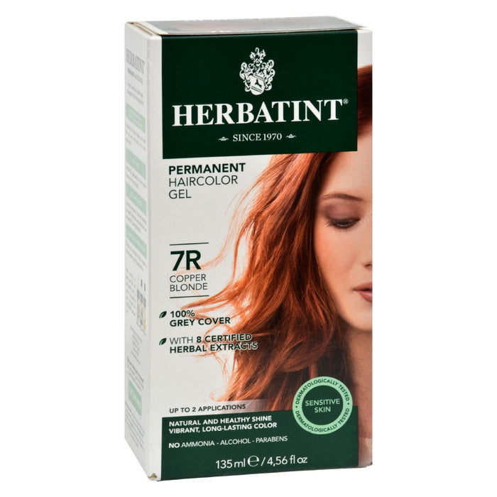 Herbatint 7R Copper Blonde Permanent Herbal Hair Colour Gel (135ml)